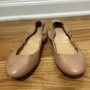 Crew EMMA Leather Ballet Flats In Blush Size 7